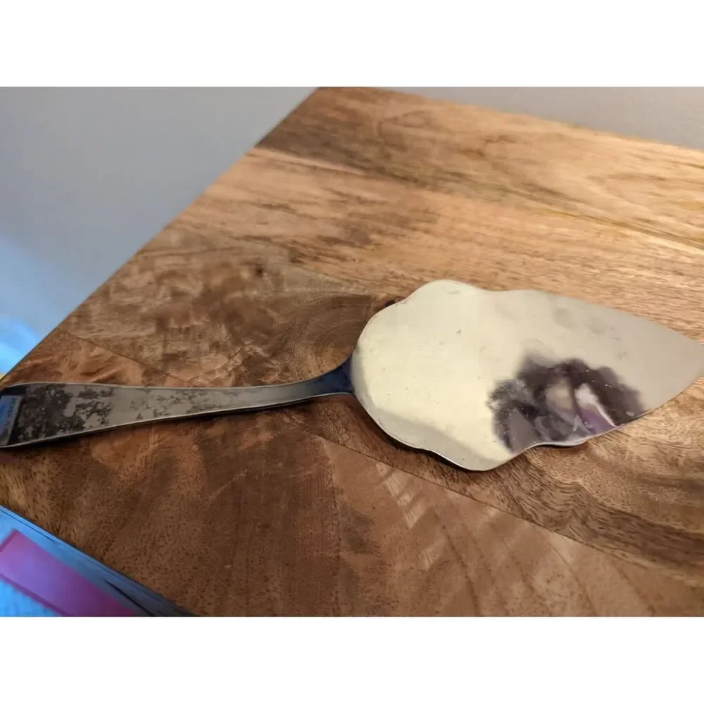 VTG - Silver Plated Christmas Memories Pie Cake Server Engraved